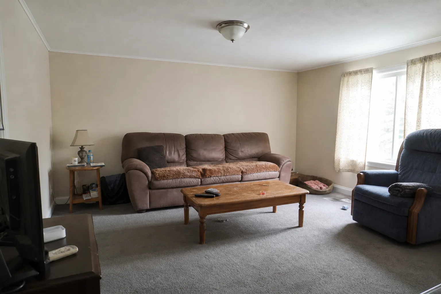 Living room before